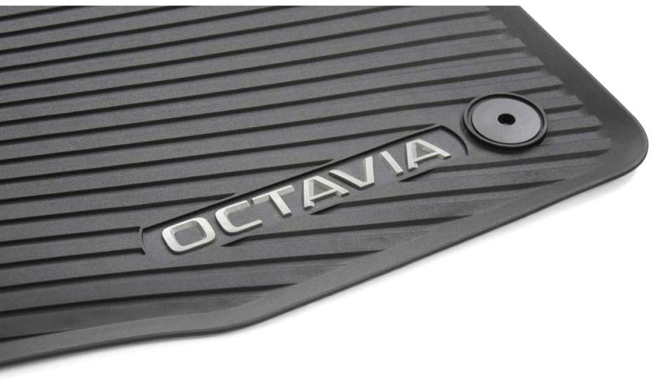 VAG OEM gulvmatter til Skoda Octavia IV – svart Titanium Black