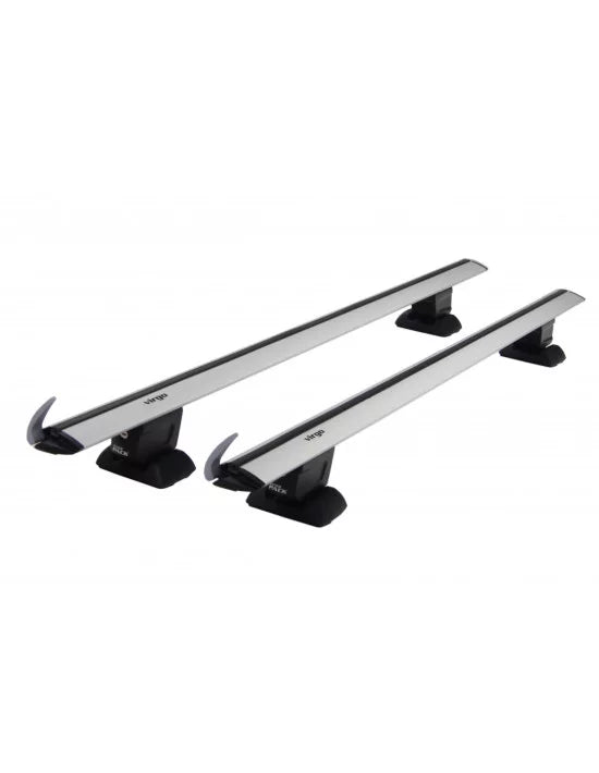 Takstativ Inter-Pack til Tesla Model S 2016 med fixpoint-festepunkter, aluminium, 75 kg lastkapasitet
