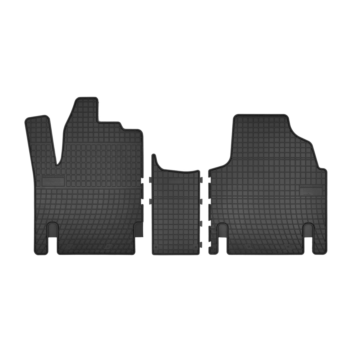 Frogum gummimatter til Fiat Scudo I (1996-2006) – svart, vanntett sett med 3 matter og 1 cm sidekant