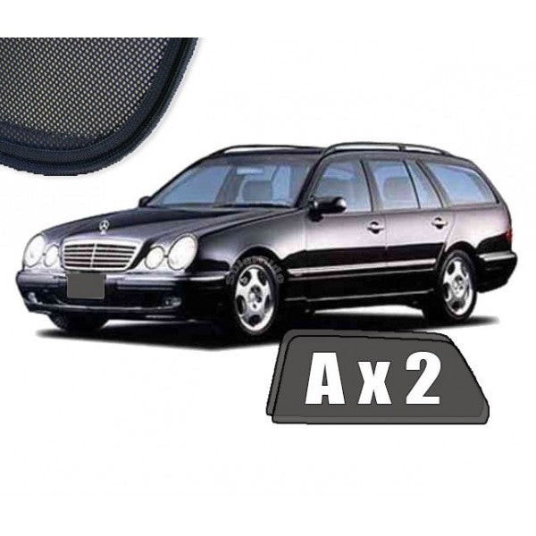 Sr solskjerm i akryl til Mercedes E-Klasse (W210) stasjonsvogn, roykfarget vindavviser og regnbeskyttelse