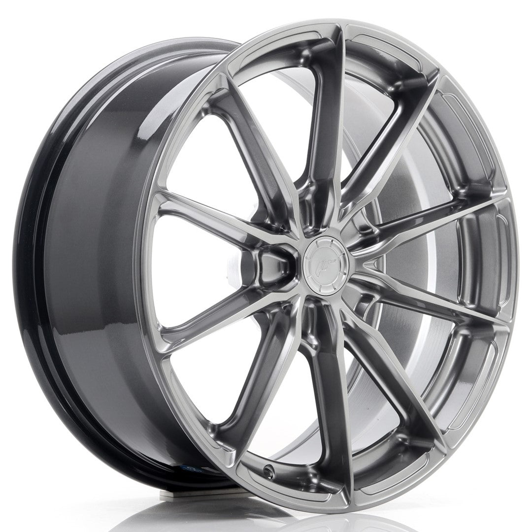 Felg JR Wheels JR37 18x8" Hyper Black – sett forfra