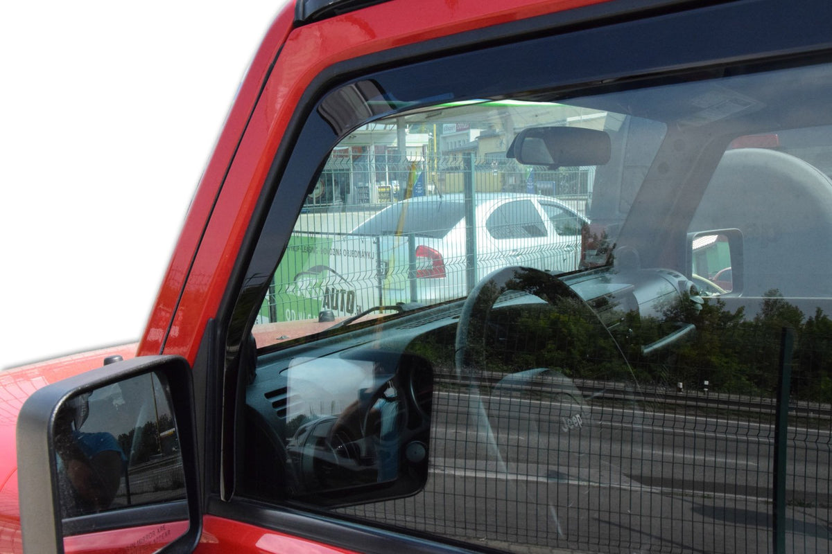 Heko vindavviser til Jeep Wrangler JK – sort og transparent