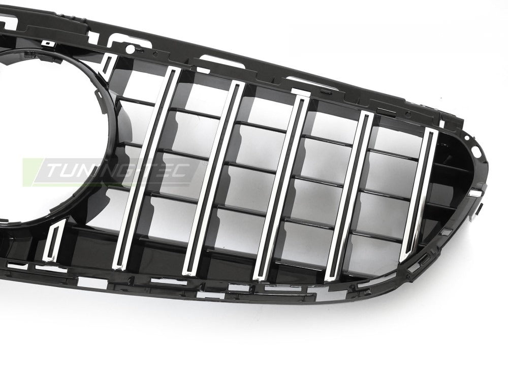 Grill Mercedes E-Klasse W212/S212 13-16 sett fra siden, struktur synlig.
