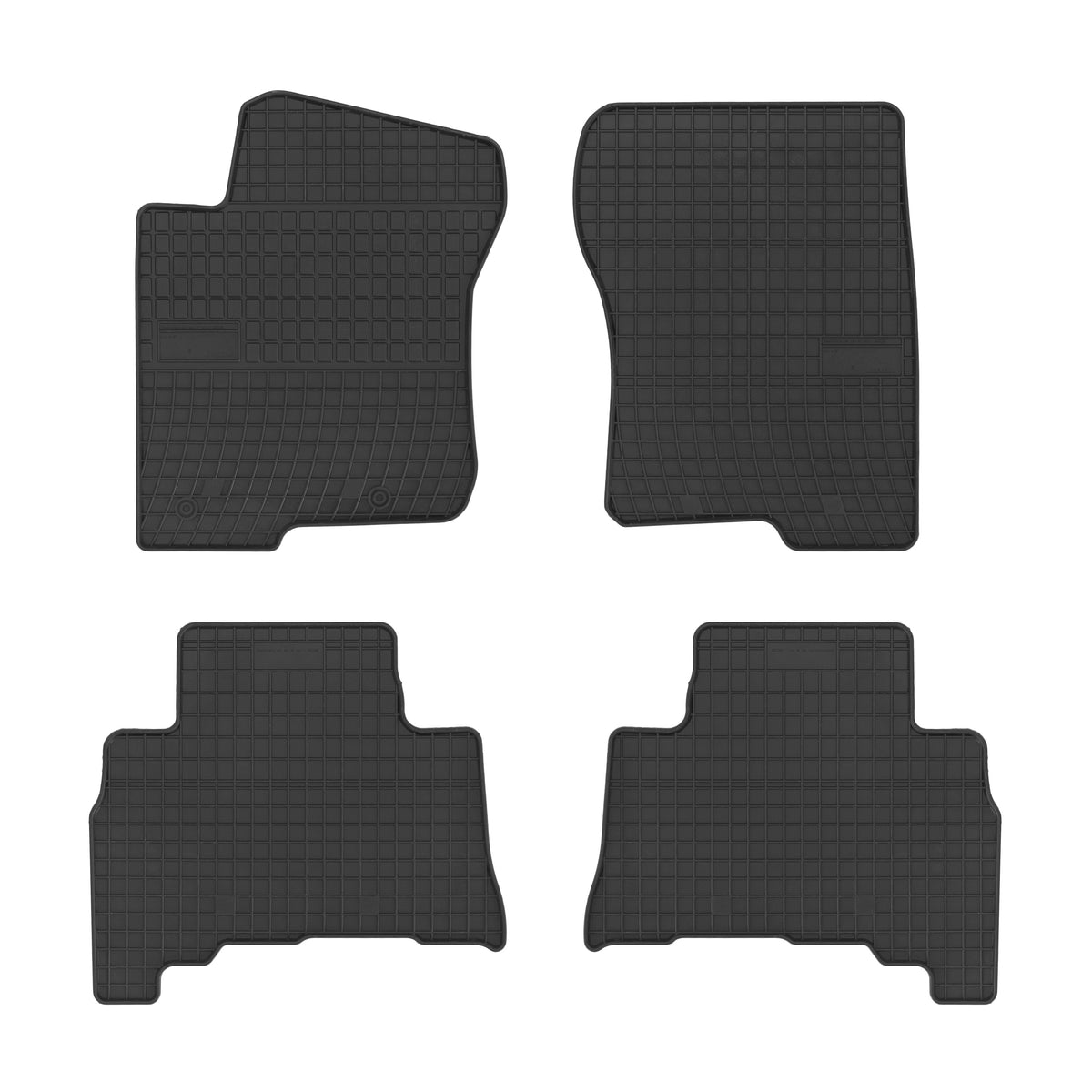 Frogum gummimatter til Toyota Land Cruiser J150 (2009-2024) – svart, 4-delers sett med 1 cm sidekant