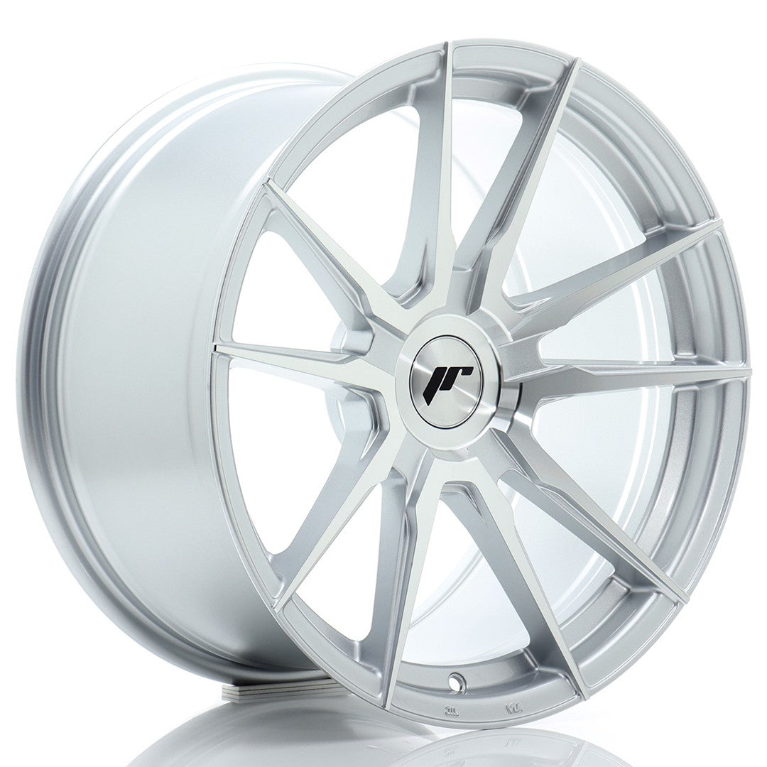 Felg JR Wheels JR21 18x9,5" Silver – sett forfra