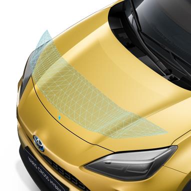 Toyota panserbeskytter i klar TPU til Toyota Yaris Cross 2020 og nyere som beskytter mot steinsprut og riper