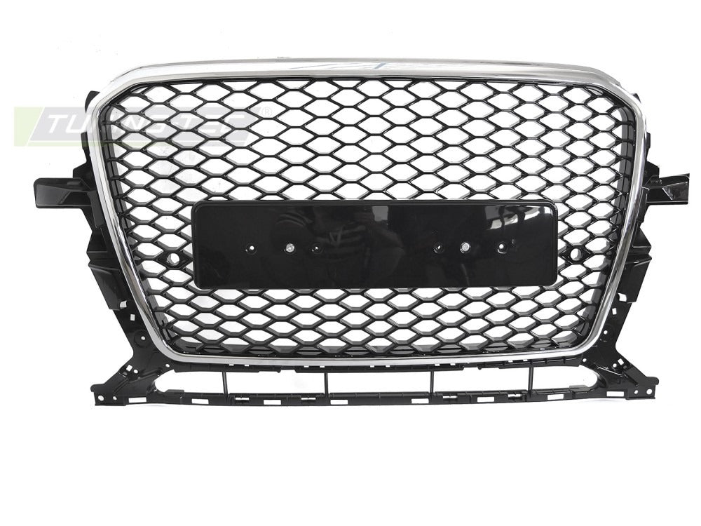 Nærbilde av detaljer på grill til Ramme Audi Q5 8R 12-16