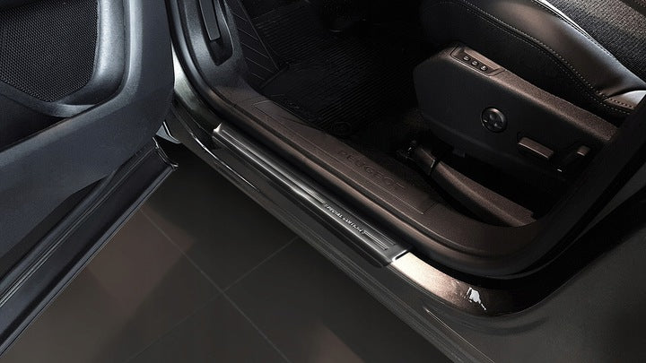 Avisa dørbeskytter til Peugeot 3008 II / Black Steel – rustfritt stål