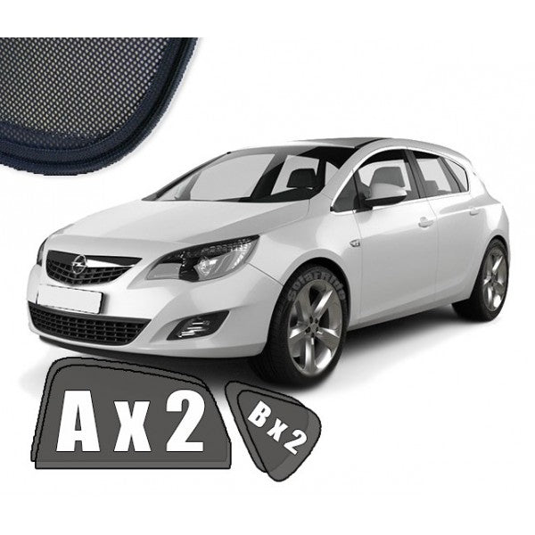 Sr solskjerm i akryl til Opel Astra J Hatchback, roykfarget vindavviser med enkel montering