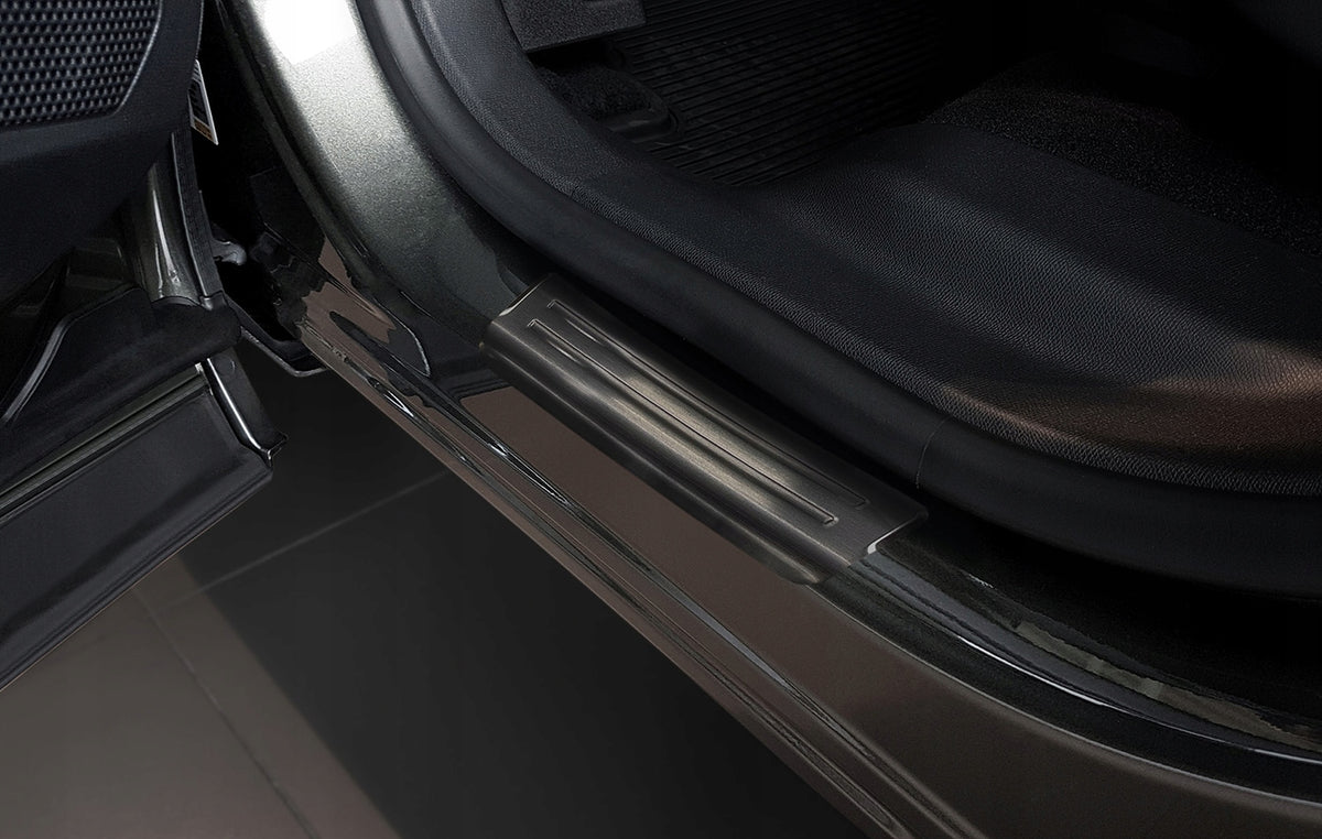 Avisa dørbeskytter til Peugeot 3008 II / Black Steel – svart stål overflate