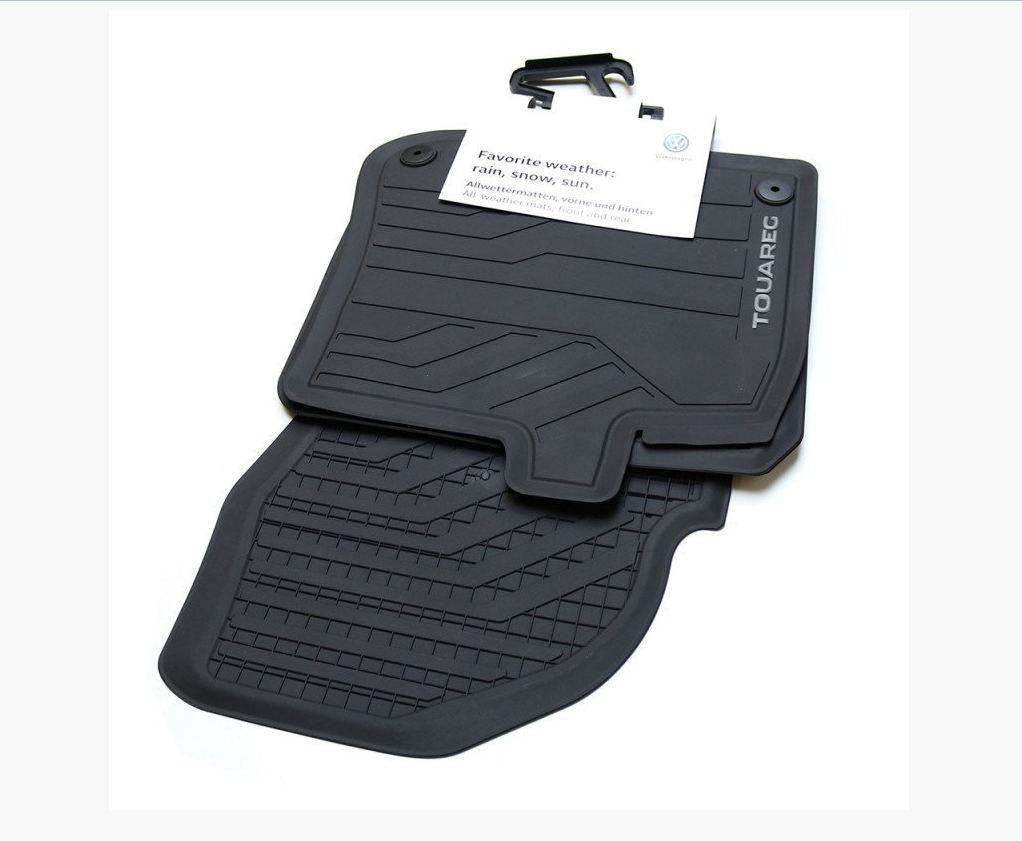 Gulvmatter Vw Touareg CR (2018-) – HDTE - High-density Termoplast-elastomer | VAG OEM - nærbilde