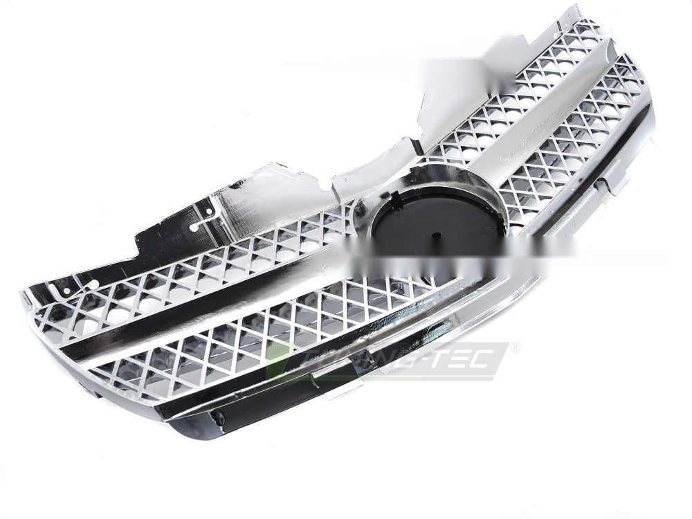 Grill Mercedes SL R230 01-06 krom med festedetaljer.