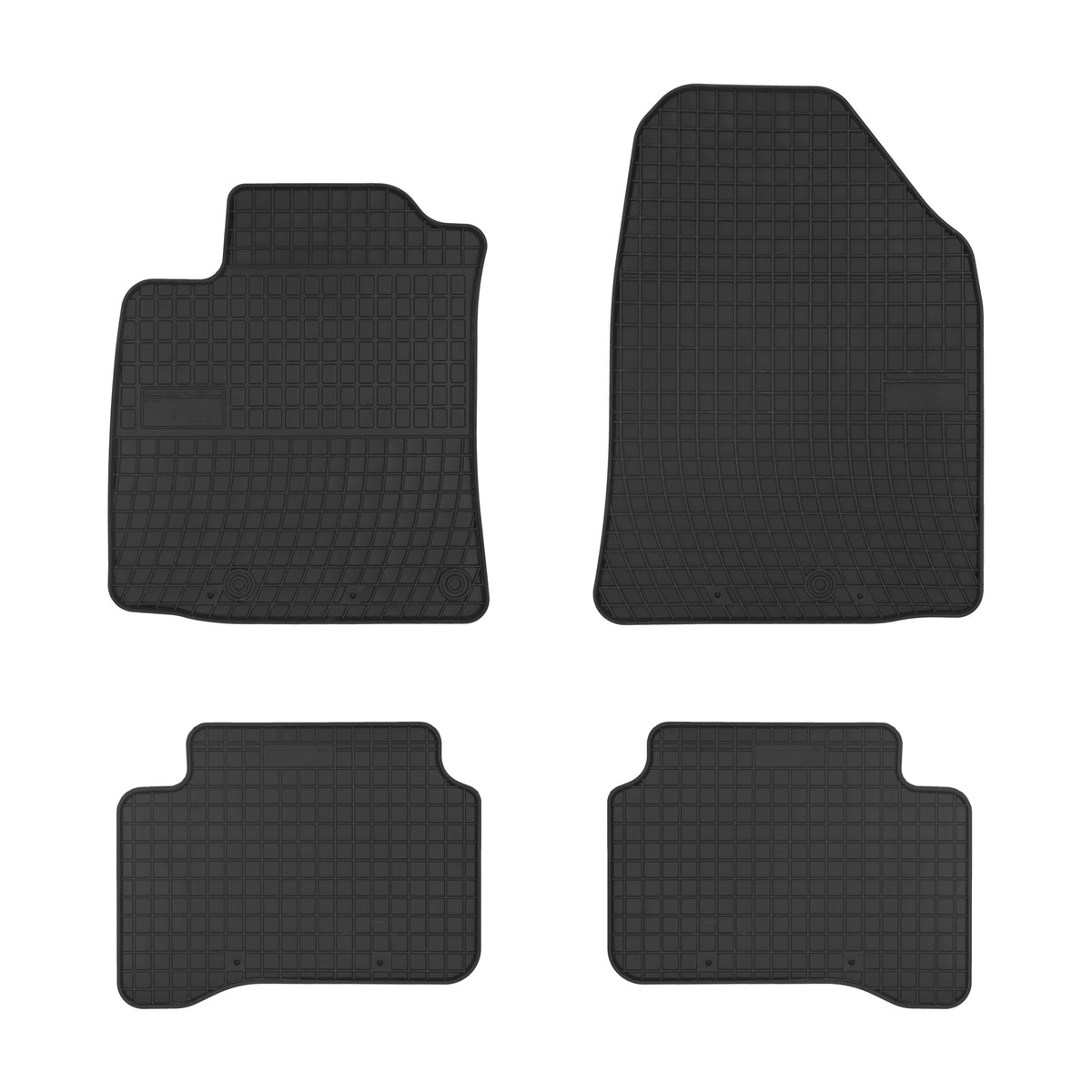 Frogum gummimatter til Hyundai Ioniq / Ioniq Electric (2016-2019) – svart, 4 stk. sett med 1 cm sidekant
