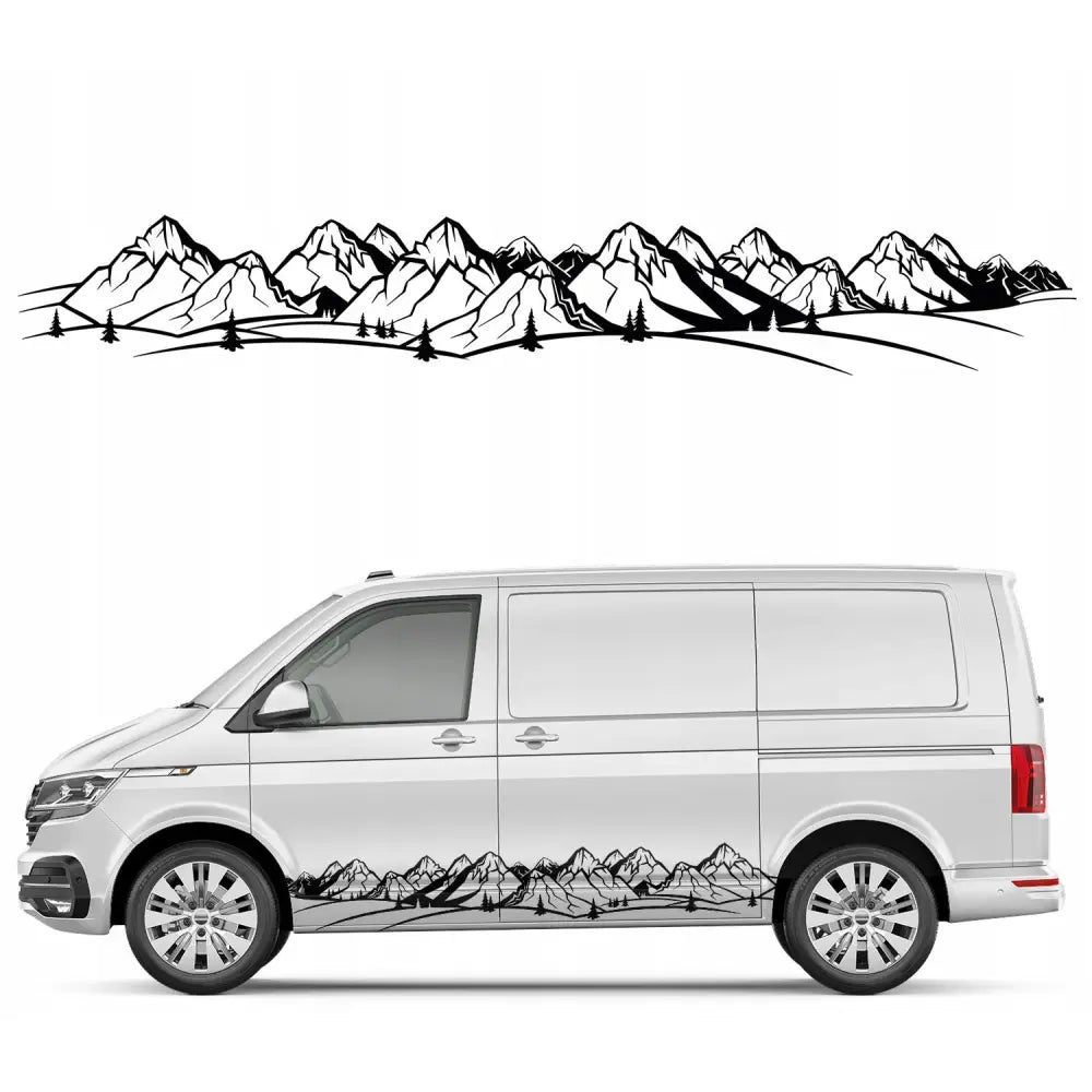 1x Bildekal Fjellkjede Fjell Mountains 40x264