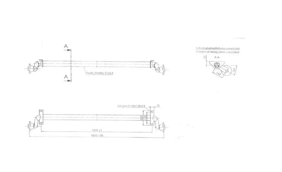 Ubremset aksel for tilhengere AL-KO optima 1500 mm 750 kg 100X4 | Nomax.no🥇_1