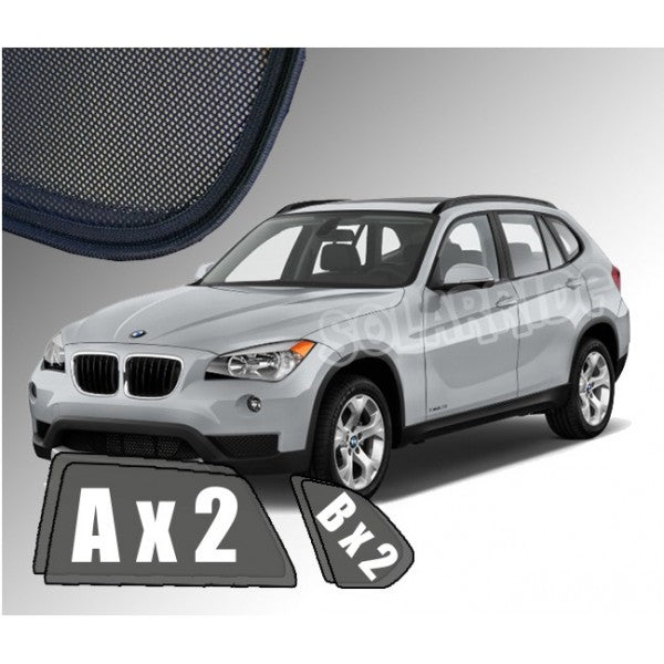 Sr solskjerm i akryl til Bmw X1 (E84) med enkel montering og røykfarget finish