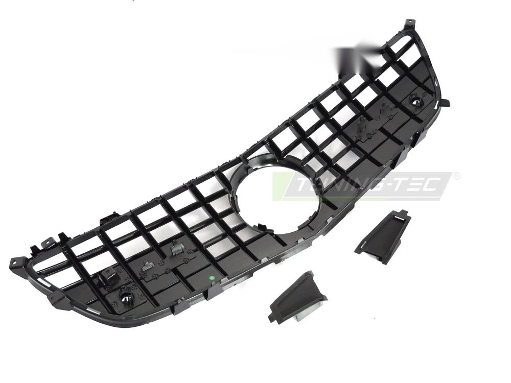 Grill Mercedes SL R231 11-16 sort/krom med festedetaljer.