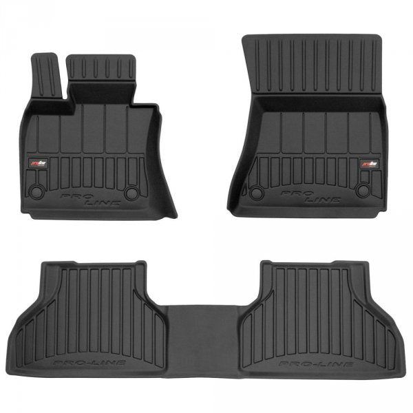 Frogum 3D Premium gulvmatter til BMW X5 (E70) 2006–2013 – svart TPE med 60 mm kant