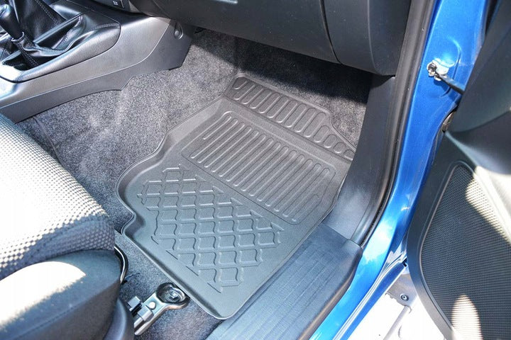 Gulvmatter Toyota Hilux VII (2005-2015) – TPE antiskli luktfrie gummi - sett bakfra