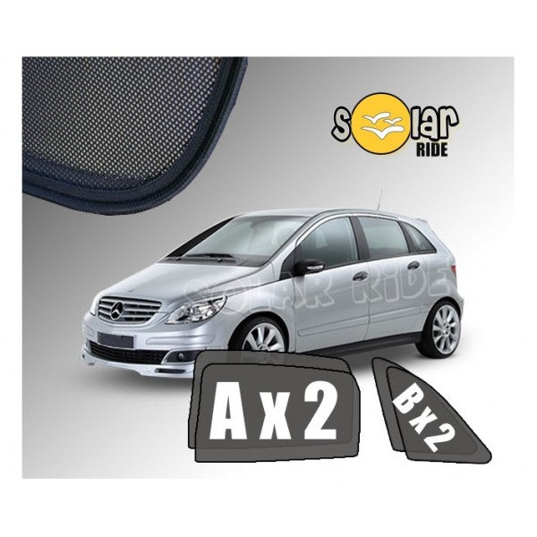 Sr solskjerm i akryl til Mercedes B-Klasse (W245) for bedre ventilasjon og regnbeskyttelse