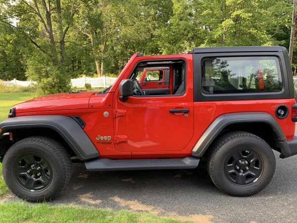 Stigtrinn Jeep Wrangler JL Ventshield (2017-) - sett forfra