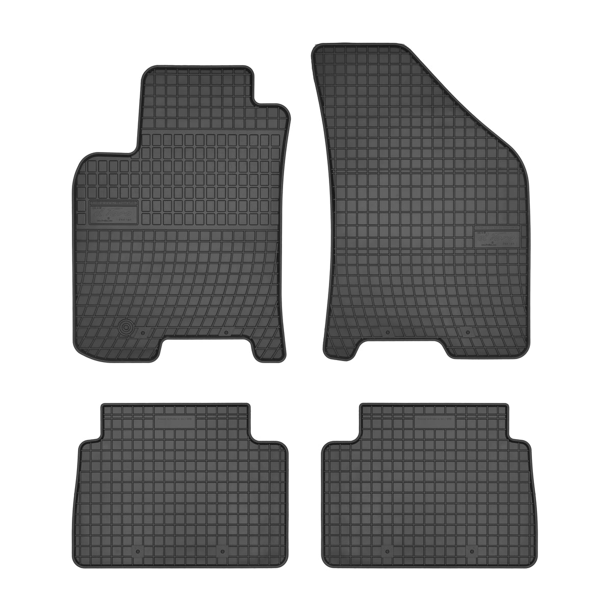 Frogum gummimatter til Chevrolet Lacetti / Nubira (2003-) – svart, 4-delt sett med 1 cm sidekant