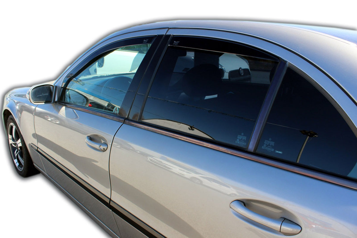 Heko vindavviser til Mercedes E-Klasse (W211) Sedan – PMMA Plexi sort
