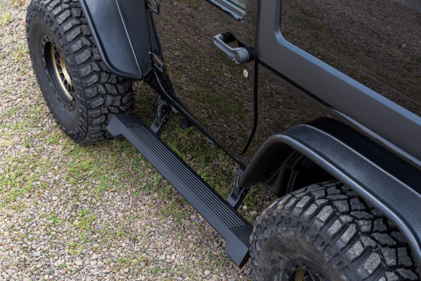 Stigtrinn Jeep Wrangler JK Ventshield (2006-2018) - sett forfra
