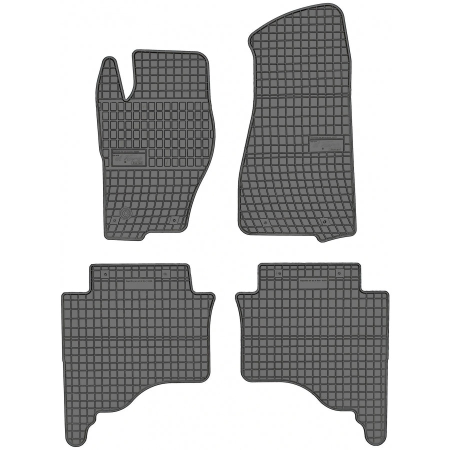 Frogum gummimatter til Jeep Grand Cherokee III (WK) 2004–2010 – svart, sidekant 1 cm, sett med 4 stk