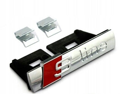 Emblem Audi S-line emblem merke Quattro Audi S4 S6 S5 S7 S8 A4 A6 A5 A7 Grill S Line - sett forfra