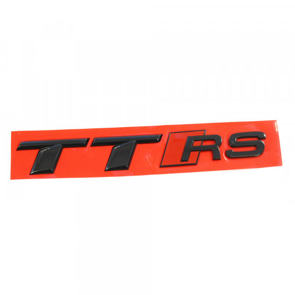 Emblem Audi TTRS Black Glossy - sett forfra