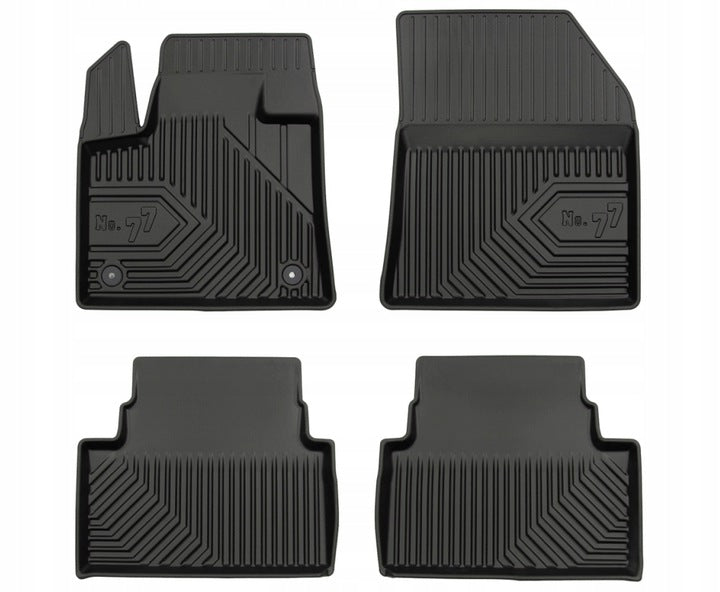 Frogum 3D Premium TPE-gulvmatter til Citroën C5 Aircross I 2017-2025 – svart sett med 4, 40 mm sidekant