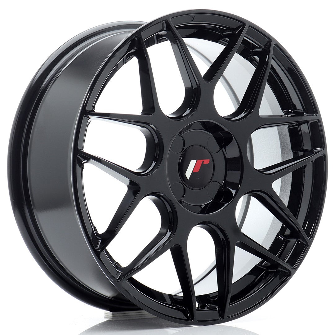 Felg JR Wheels JR18 17x7" Black – sett forfra