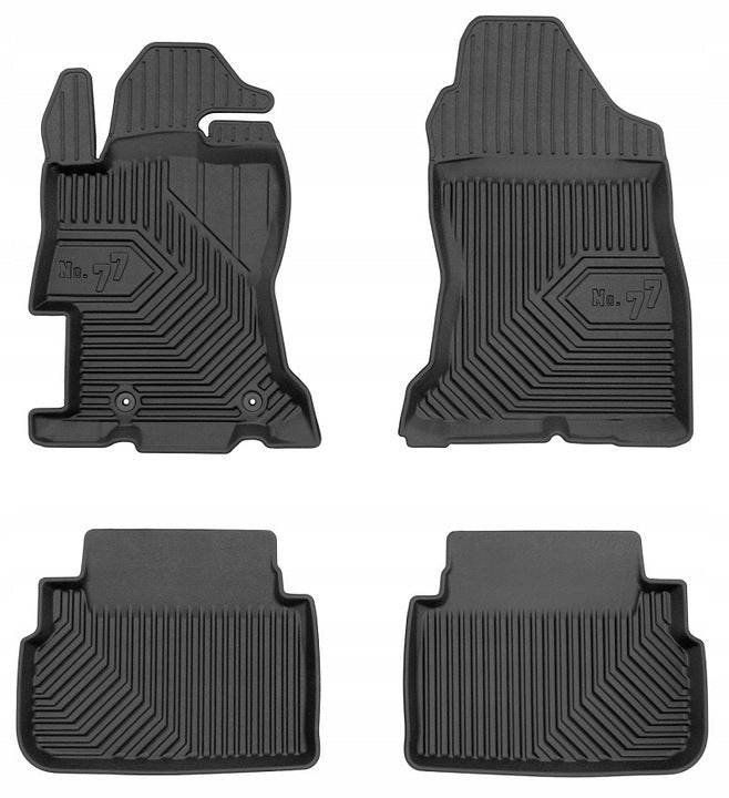 Frogum 3D Premium gulvmatter til Subaru XV II (2018-2023) – svart TPE med 40 mm sidekant, sett med 4