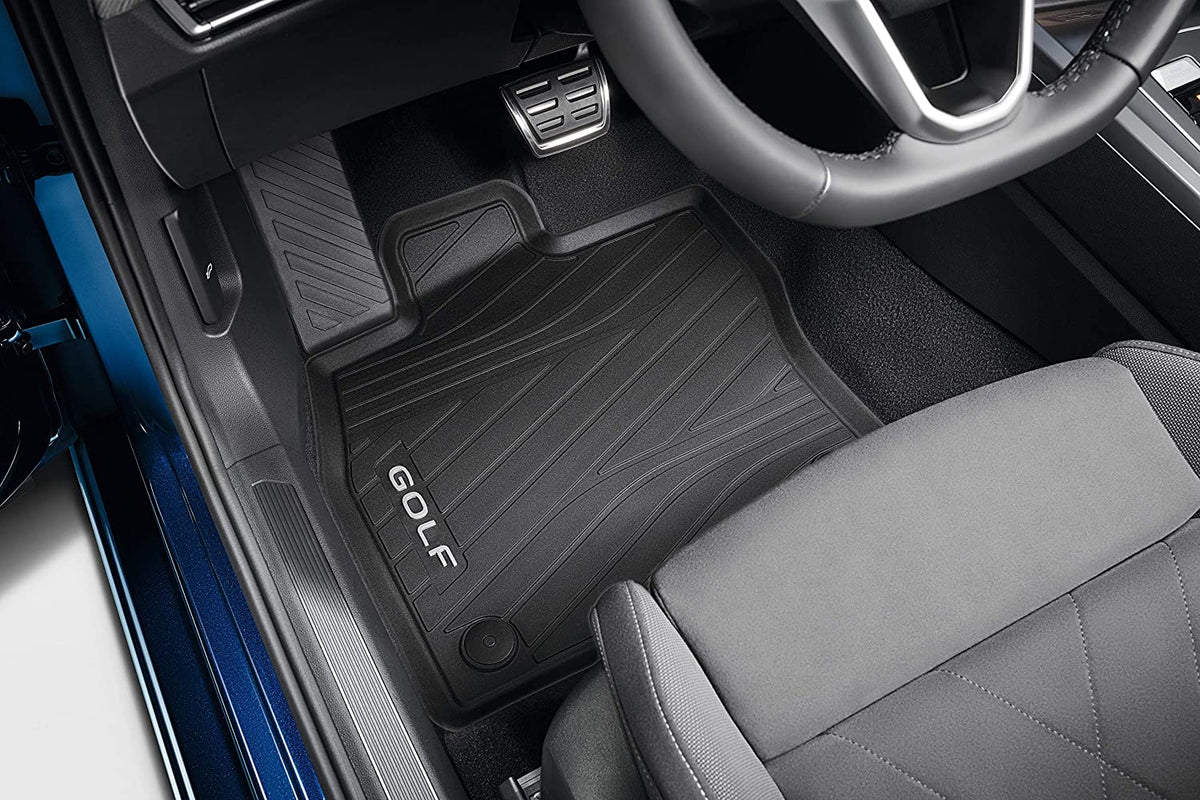 Gulvmatter Vw Golf VIII Hatchback (2019-) – HDTE - High-density Termoplast-elastomer | VAG OEM - nærbilde