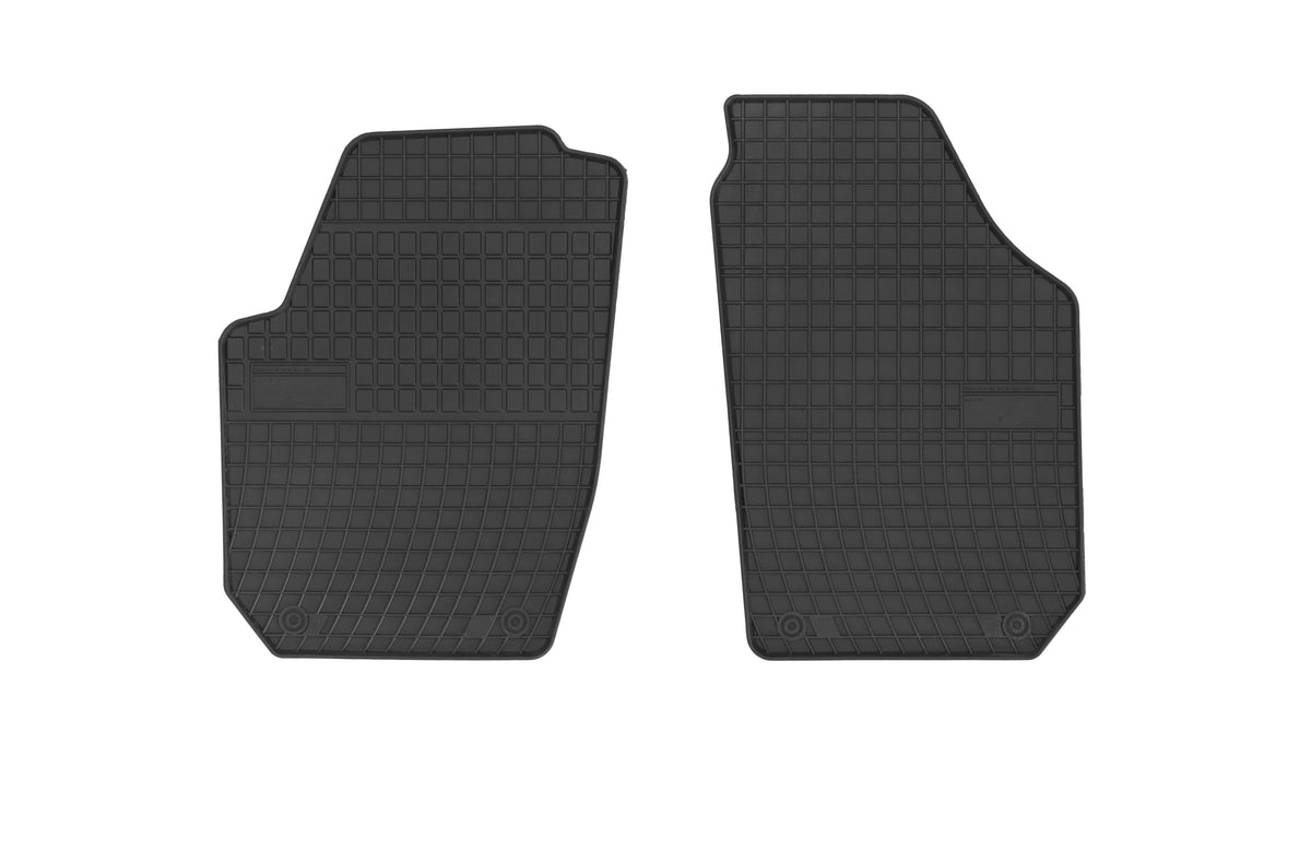 Frogum gummimatter til Skoda Praktik (2007–) – svart/anthracite, 1 cm sidekant, sett med 2 stk