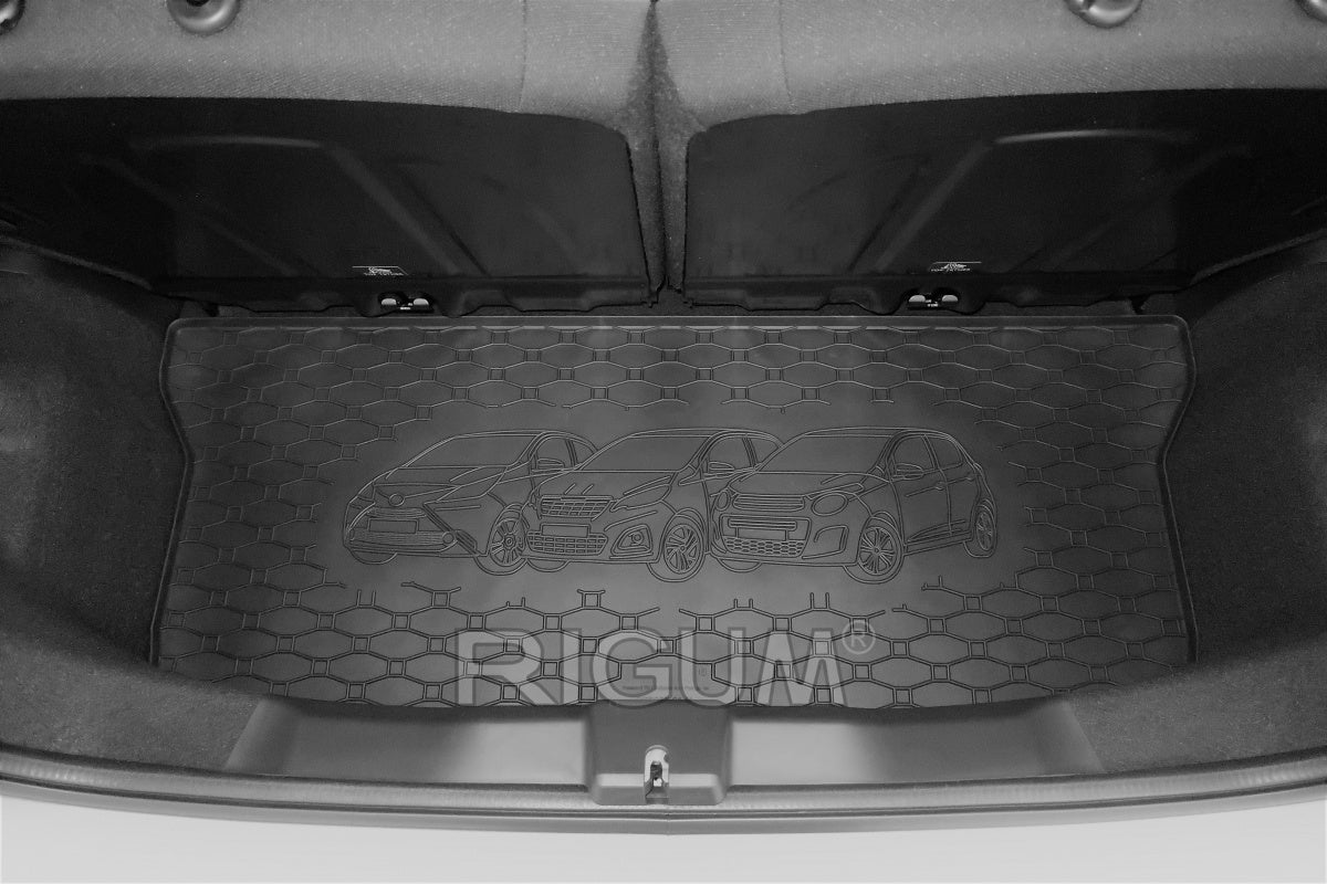 Rigum bagasjeromsmatte til Toyota Aygo – 10 mm kanthøyde