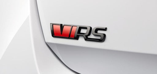 Emblem/logo i Black Edition for Skoda VRS Kodiaq I i rød og svart blank utførelse