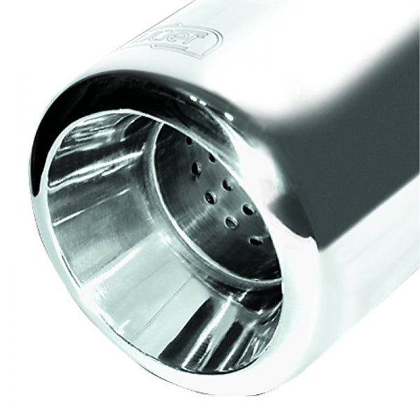 Endepipe Ulter N17-1 rund Ø100 mm polert rustfri stal med perforert innsats for A3 8L