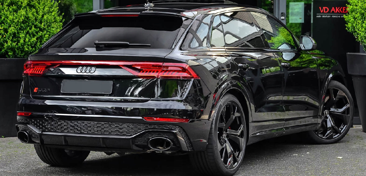 Emblem Audi Black Glossy Bakluke Genuine - detaljer