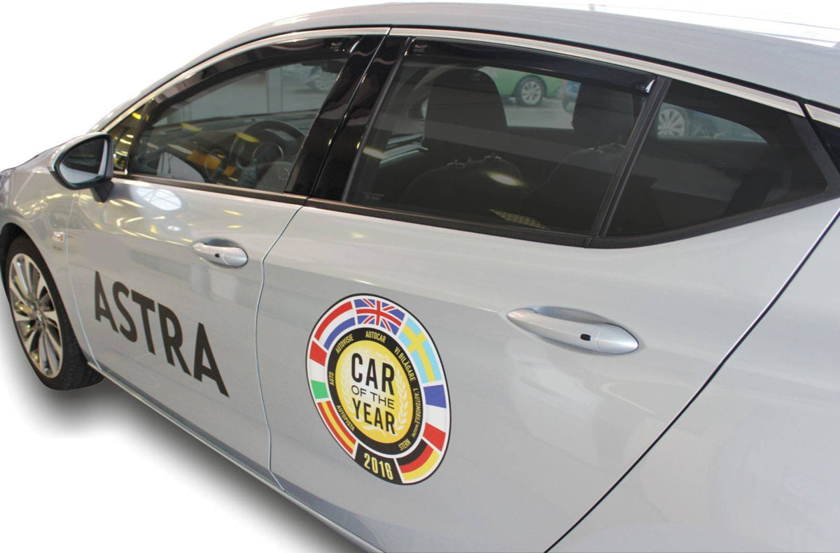 Heko vindavviser til Opel Astra K Hatchback – sort og transparent