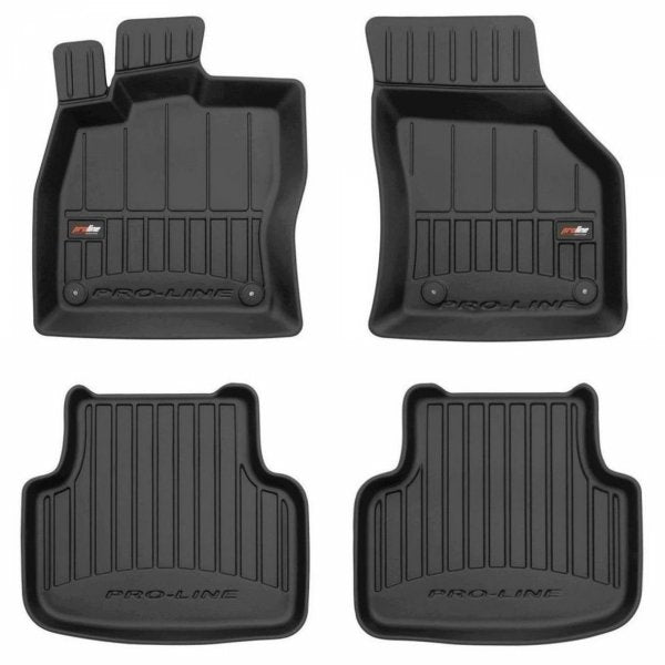 Frogum 3D Premium gulvmatter til Skoda Octavia III / Octavia IV (2012–2020) – svart TPE med 60 mm sidekant
