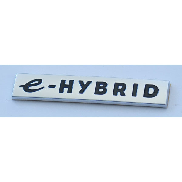 Emblem/logo til Seat e-Hybrid Aluminum standard i aluminium til bakluke, original Seat del