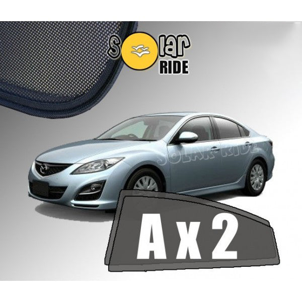 Sr solskjerm i akryl til Mazda 6 Sedan (GH) II for bedre ventilasjon og regnbeskyttelse