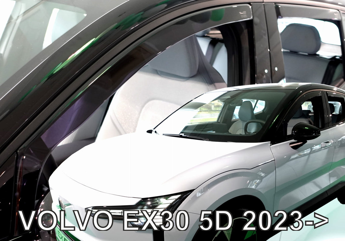 Heko vindavviser til Volvo EX30 / sett 4 stk. – PMMA Plexiglass
