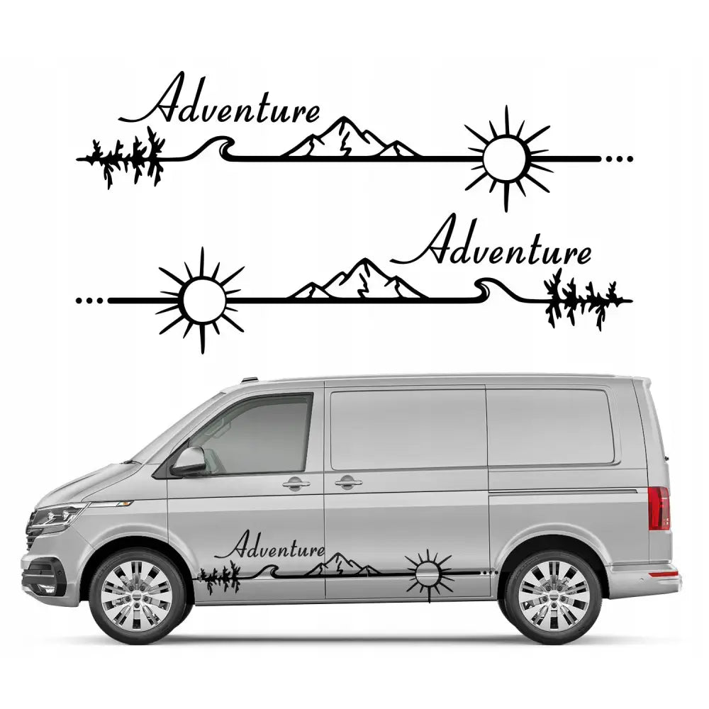 2x Bildekal Eventyrmotiv 44x173 Cm Mg