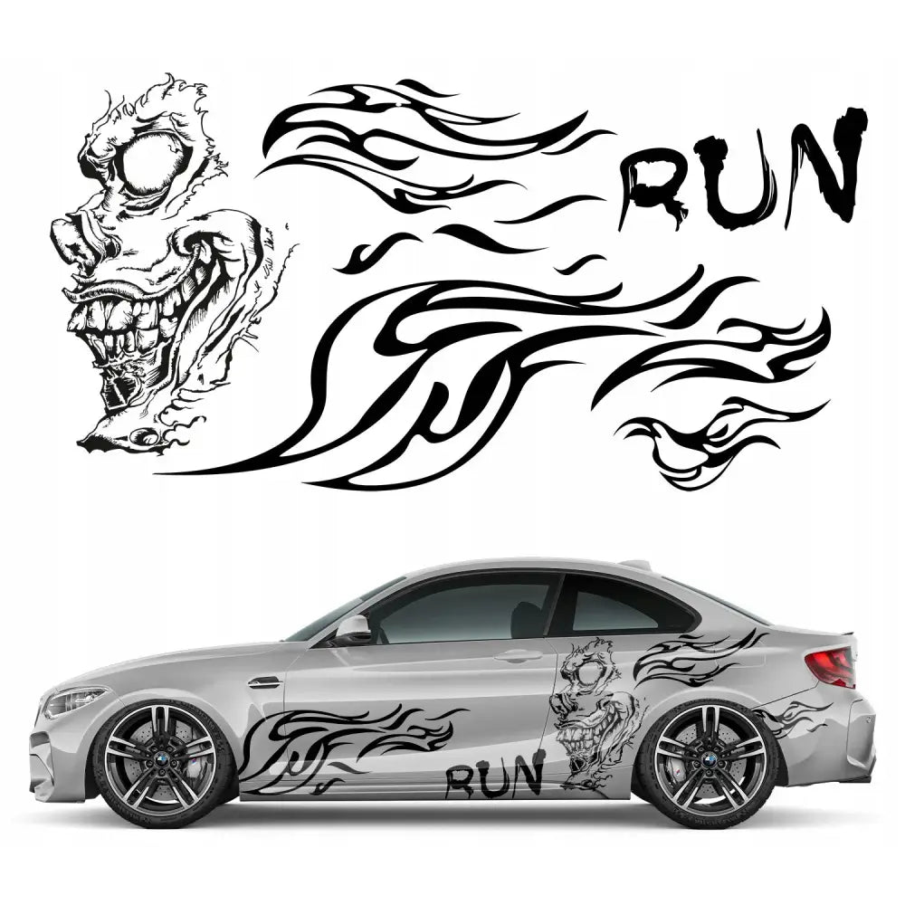 2x Bildekal med Spektrum Runemotiv 90x176 Cm Mg