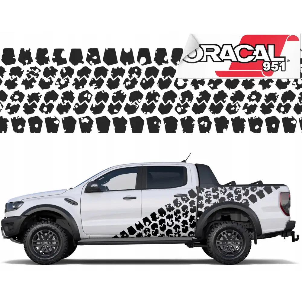 2x Klistremerke for Bil Offroad Mønster 70x300