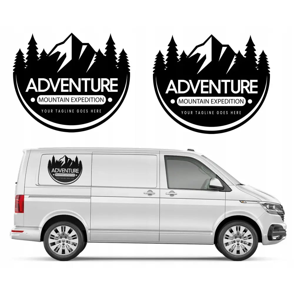 2x Klistremerke for Bobil Eventyr 64x54cm