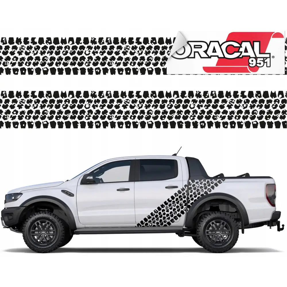 2x Klistremerke til Bil Offroad Mønster 33x250 951